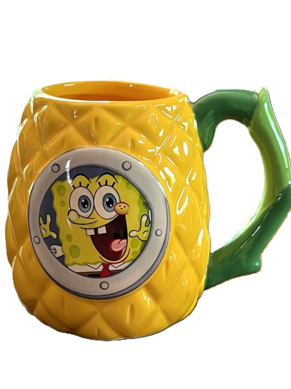 SpongeBob SquarePants Pineapple Coffee Mug Yellow Ceramic Large Nickelodeon 2022